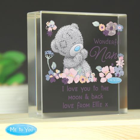 Personalised Me to You Wonderful Nan Large Crystal Block Extra Image 1